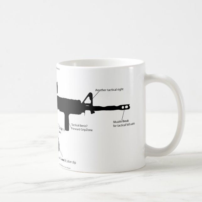 Caneca De Café Arma M15ak57 (Direita)