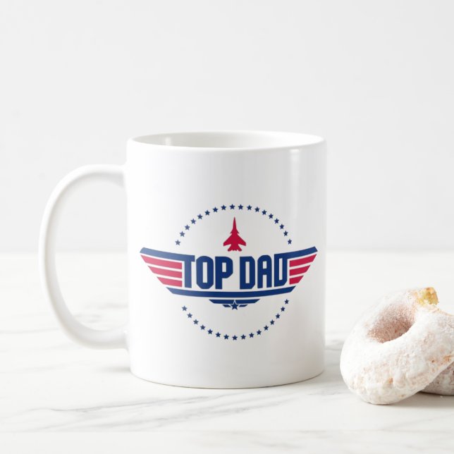 Caneca De Café Arma superior do Pai inspirada (Com Donut)