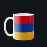 Caneca De Café Armamento Sinalizador Cerâmico<br><div class="desc">Celebrar a rica história e cultura da Armênia com este caneca cerâmica de bandeira armênia. Apresentando o vibrante tricolor do vermelho, azul e laranja, esta caneca mostra orgulhosamente a bandeira armênia, fazer-a uma escolha perfeita para qualquer um com raízes armênias ou uma profunda apreciação pelo país. Ideal para aproveitar seu...</div>