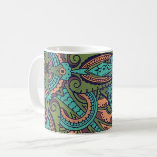 Caneca De Café Armário de Christopher da arte de matéria têxti