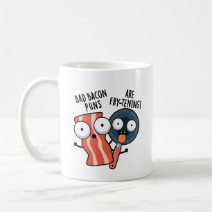 Caneca De Café Armas De Bacon Más São Arma De Comida Engraçada.