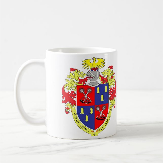 Caneca De Café Armas de don Carlos Cerda Acevedo (Esquerda)