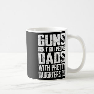 Caneca De Café Armas Não Matar Pais Pessoas com Filhas Bonito