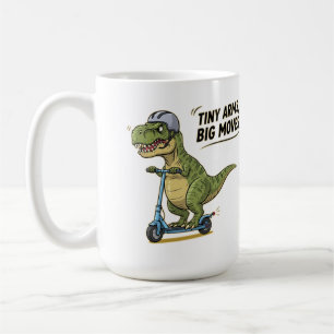 Caneca De Café Armas pequeninas. Grande Energia. Dino on Wheels!