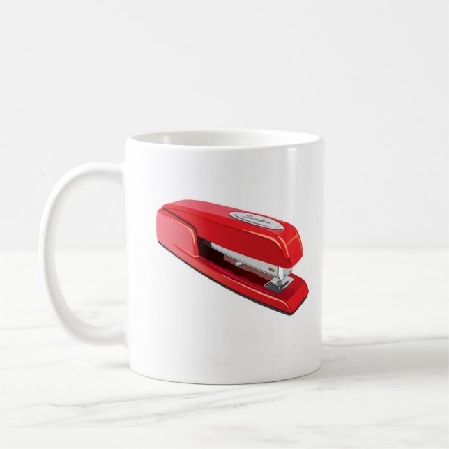Caneca De Café Armazenamento de Milton Stapler Vermelho de Linha  (Esquerda)
