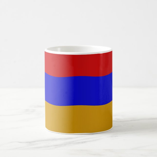 Caneca De Café Armenian flag (Centro)