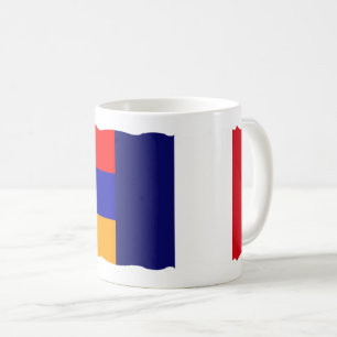 Caneca De Café Armênio e França Bandeira Café Mug