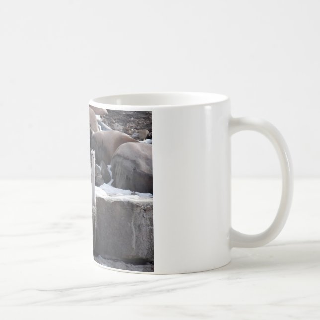 Caneca De Café Arminho em rochas nevado (Direita)