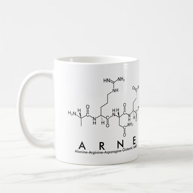 Caneca De Café Arne peptide name mug (Esquerda)