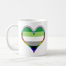 Caneca De Café Aro Pride Heart Coffee Mug