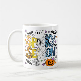 Caneca De Café AroAce Temporada Assustadora de Halloween