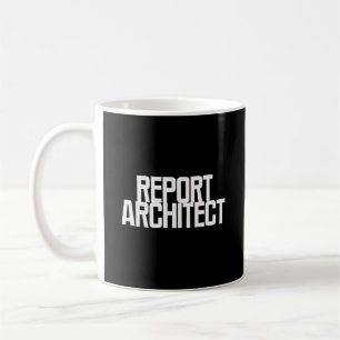 Caneca De Café Arquiteto de Relatórios Profissional de Contação