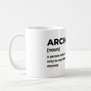 Caneca De Café Arquiteto - Definição de Trabalho Engraçada