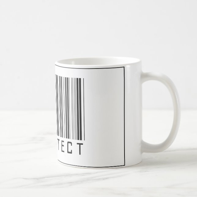 Caneca De Café Arquiteto do código de barras (Direita)