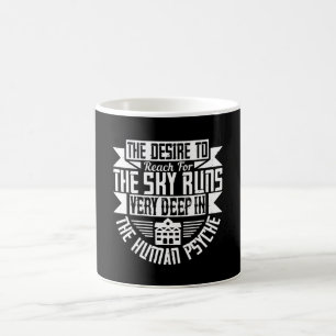 Caneca De Café Arquiteto - O Desejo De Atingir O Céu