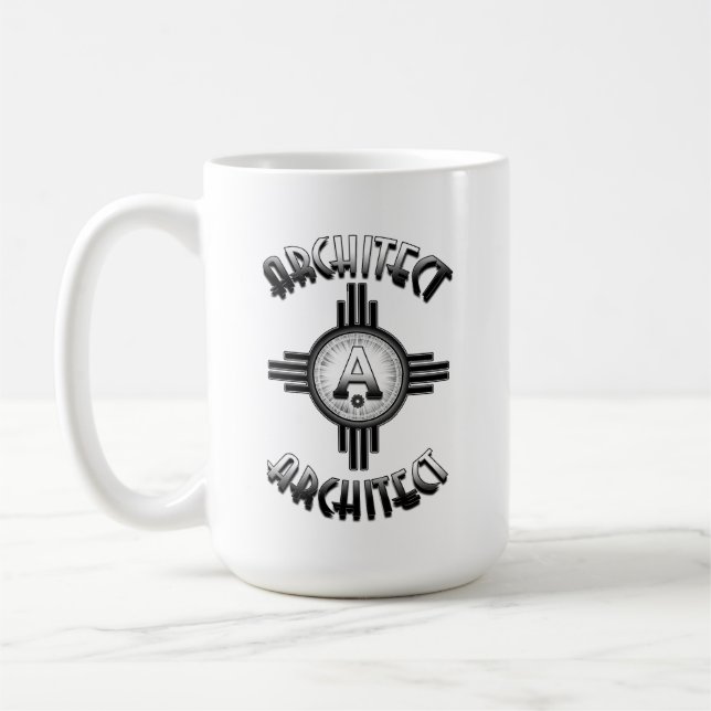 Caneca De Café Arquiteto Retro - Arquitetos Merch (Esquerda)