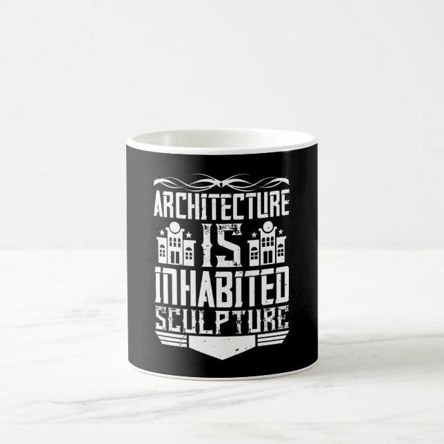 Caneca De Café Arquitetura - A Arquitetura É Uma Escultura Habita (Centro)