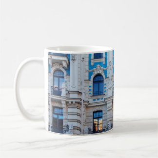 Caneca De Café Arquitetura Art Nouveau em Riga, Letónia