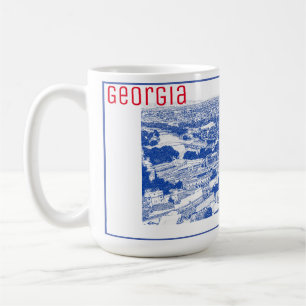 Caneca De Café Arquitetura de rua Tbilisi Georgia Cityscape