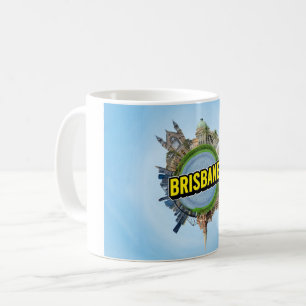Caneca De Café arquitetura marco Brisbane minúsculo pequeno plane