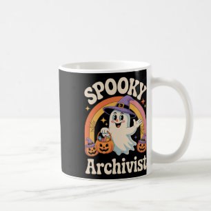 Caneca De Café Arquivista Cute Ghost Pumpkin Archives Hallo