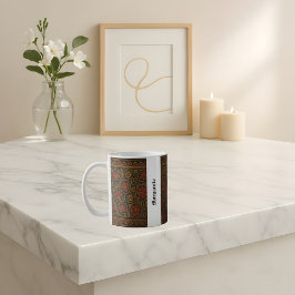 Caneca De Café Arquivo Design de Nome do Estilo Medieval Personal