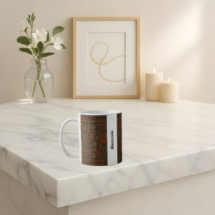 Caneca De Café Arquivo Design de Nome do Estilo Medieval Personal