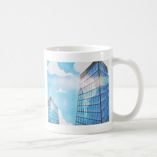 Caneca De Café Arranha-céus gêmeos