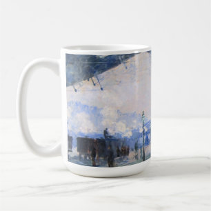 Caneca De Café Arrival Of Normandy Train Painting Claude Monet