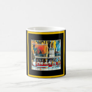 Caneca De Café Art Deco Boston Swan Boats