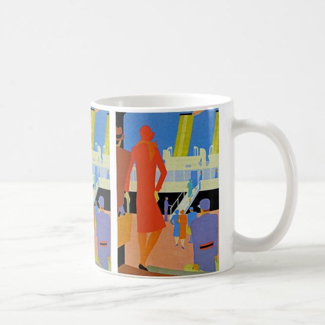 Caneca De Café Art Deco Botal (Direita)