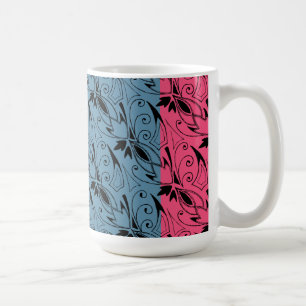 Caneca De Café Art Deco Floral