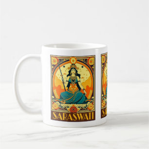 Caneca De Café Art Deco Saraswati
