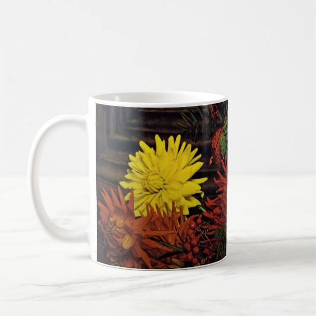 Caneca De Café Art Floral (Esquerda)