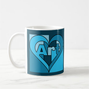 Caneca De Café Art Heart Mug