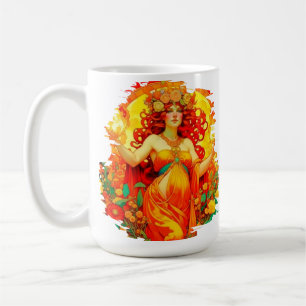Caneca De Café Art Nouveau Beltane Celtic Primavera