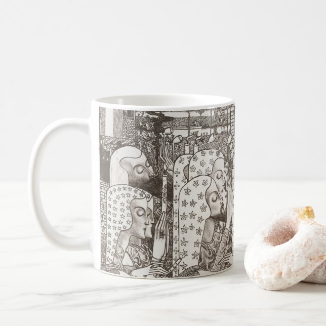 Caneca De Café Art Nouveau Delighted Gouda Jan Toorop (Com Donut)