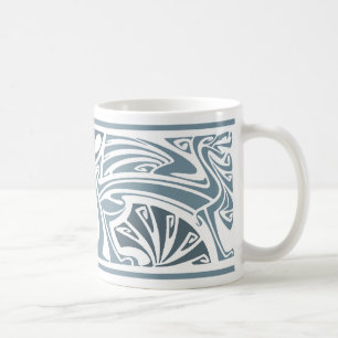 Caneca De Café Art Nouveau Dragões Café Mug