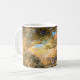 Caneca De Café Art Nouveau Dream Garden por Maxfield Parrish