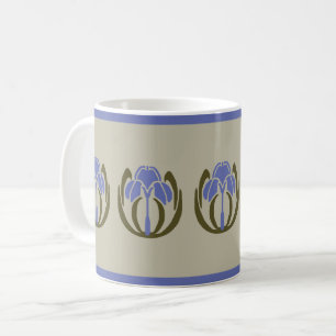 Caneca De Café Art Nouveau Iris Coffee Mug