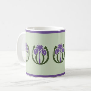 Caneca De Café Art Nouveau Iris Coffee Mug