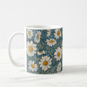 Caneca De Café Art Nouveau Shasta Daisies