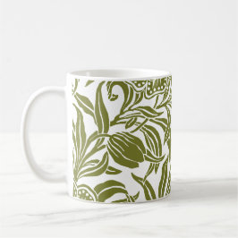 Caneca De Café Art Nouveau Vintage Botanical Floral Pattern 