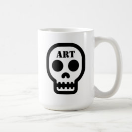 Caneca De Café Art Skull Classic Coffee Mug