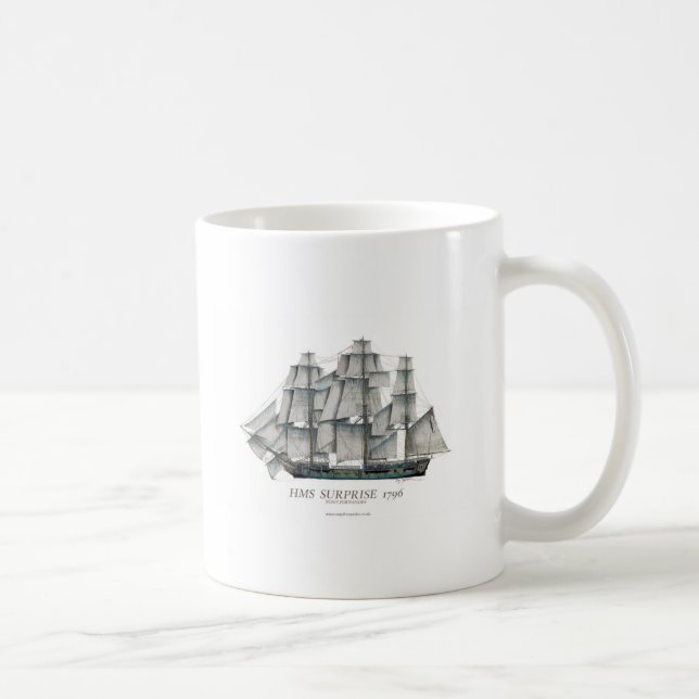 Caneca De Café Arte 1796 da surpresa do HMS (Direita)