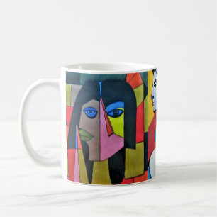 Caneca de Café Arte Abstracta 11 oz Cerâmica W-PT