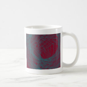 Caneca De Café arte abstracta do vermelho 109