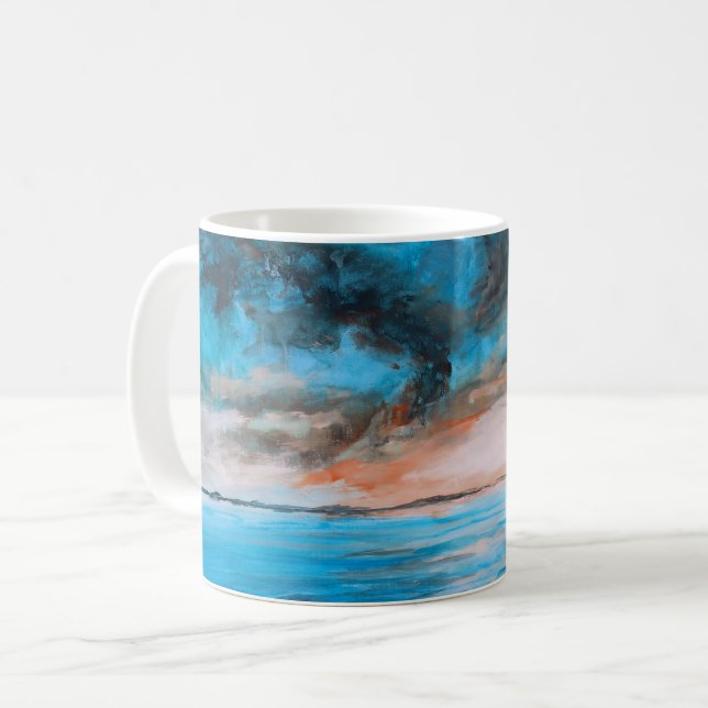 Caneca De Café Arte Abstrata  (Frente Esquerda)