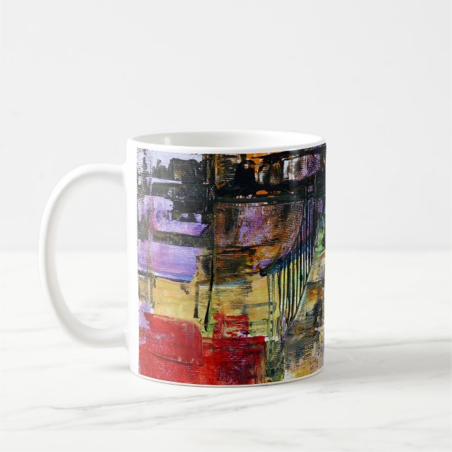 Caneca De Café Arte Abstrata  (Esquerda)