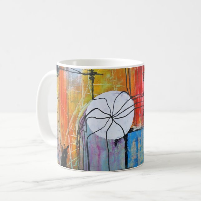Caneca De Café Arte Abstrata  (Frente Esquerda)